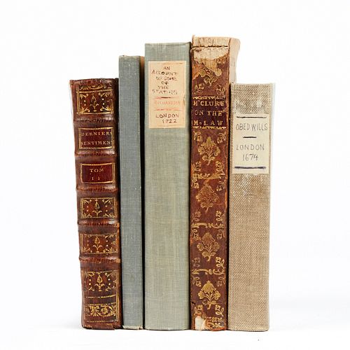 GRP: 5 17TH AND 18TH CENTURY BOOKS