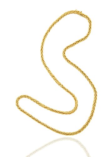 22KT ROPE-STYLE GOLD NECKLACEfive