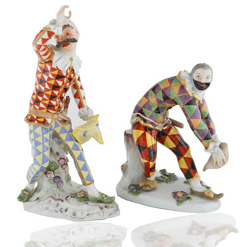 CIRCA 1890 TWO MEISSEN FIGURES