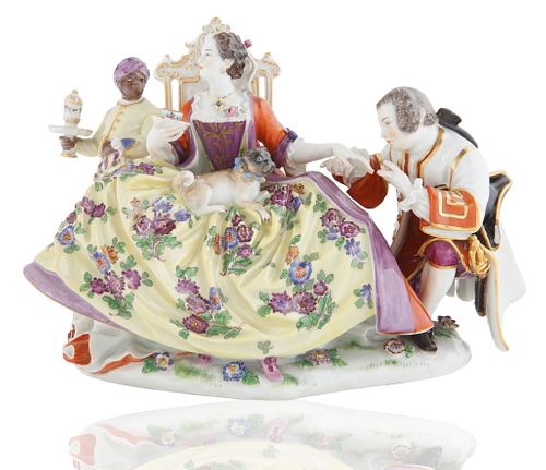 MEISSEN FIGURAL PORCELAIN GROUP 38038c