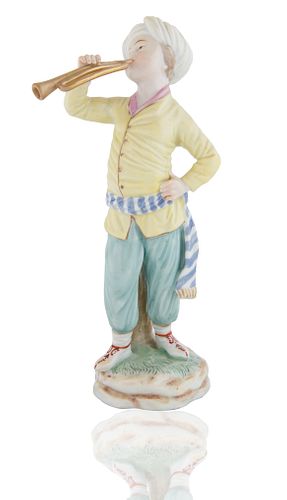 MEISSEN-STYLE 'TRUMPET PLAYER'