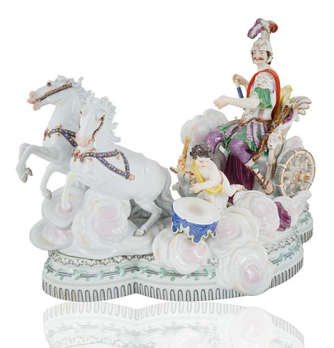 LARGE MEISSEN ALLEGORICAL PORCELAIN