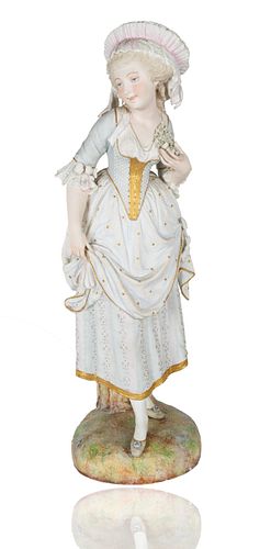 A FRENCH BISQUE PORCELAIN STATUETTEmodelled 3803a2