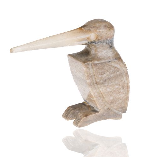 CIRCA 1915 RUSSIAN MARBLE PELICAN  3803b6