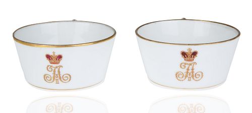 PAIR OF CUPS FROM ALEXANDER II SERVICE,