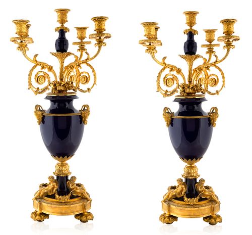 A PAIR OF FRENCH ORMOLU MOUNTED 3804f6