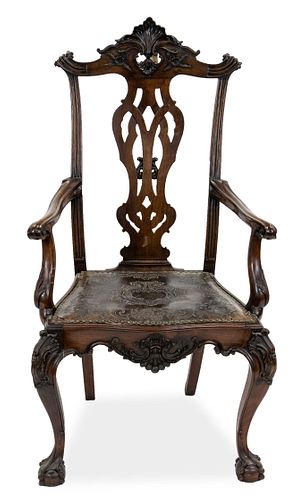 A RENAISSANCE REVIVAL MAHOGANY