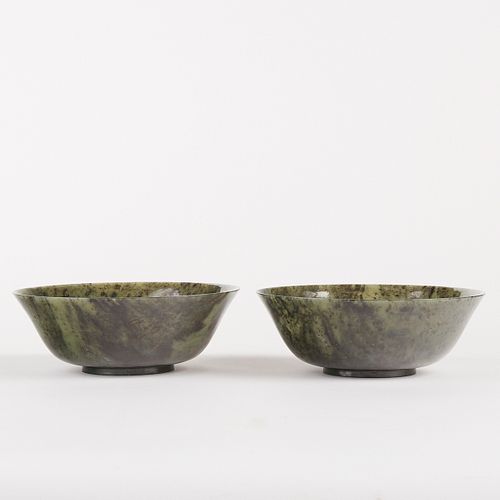 PAIR EARLY 20TH C. CHINESE SPINACH