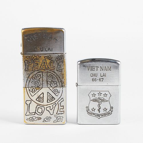 GRP: VIETNAM ERA TRENCH ART ZIPPO LIGHTERSZippo,