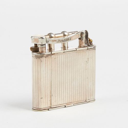 DUNHILL SILVER PLATED LIGHTER WITH COMPACTDunhill,