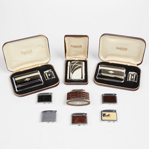 GRP: RONSON LIGHTERS AND CIGARETTE CASES