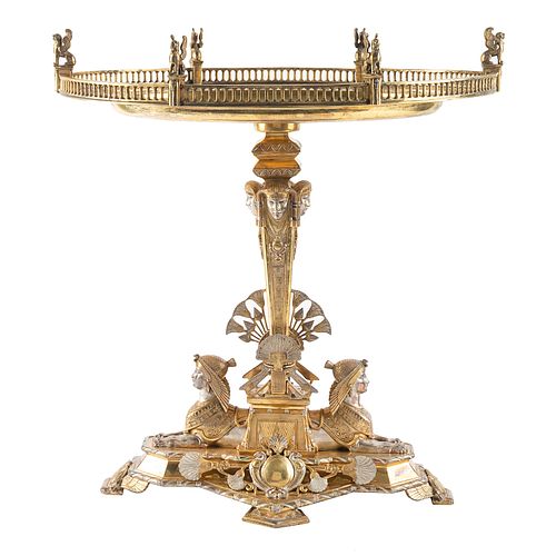 A RUSSIAN GILT SILVER CENTERPIECE  3806b6