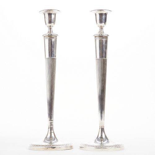 PAIR OF STERLING SILVER CANDLESTICKSA 380736