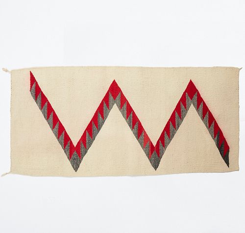 EARLY 20TH C SW NAVAJO WOOL LIGHTNING 38078a