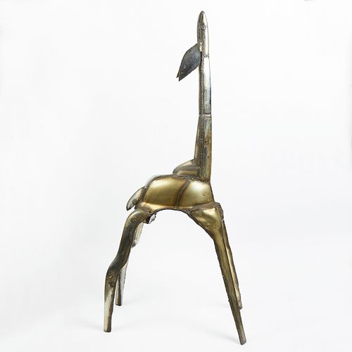 HARRY KLESSEN METAL GIRAFFE SCULPTUREHarry