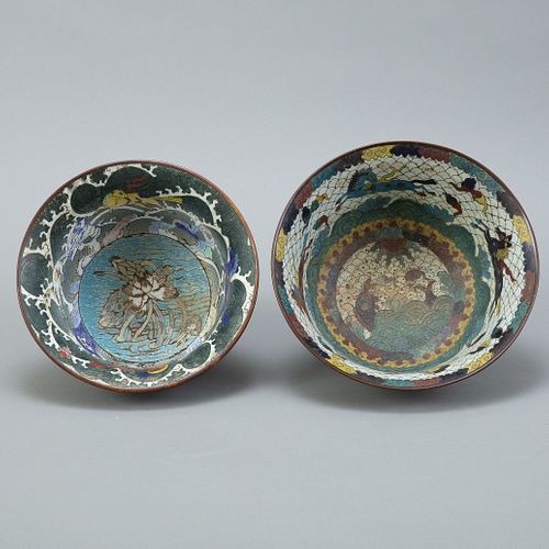 GROUP: 2 EARLY CHINESE CLOISONNE