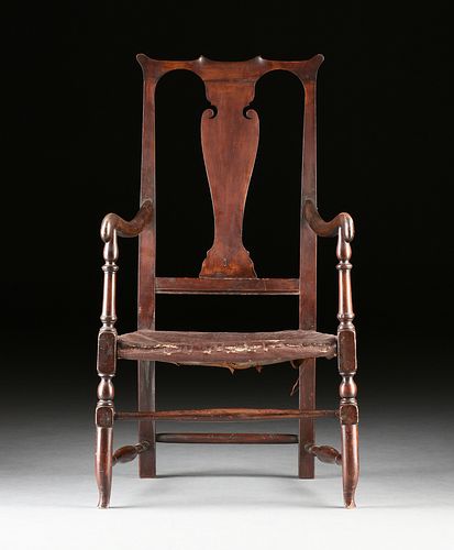 A WILLIAM & MARY ARMCHAIR, PROBABLY