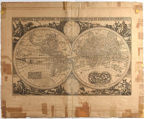 NICOLAES VISSCHER WORLD MAP 1657Nicolaes 380a23