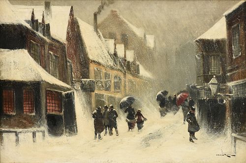 VAN HIEZ (DUTCH SCHOOL) A PAINTING,