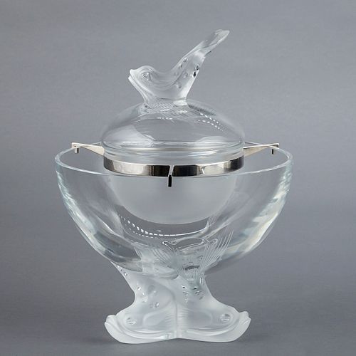 LALIQUE GLASS CAVIAR DISHLalique,