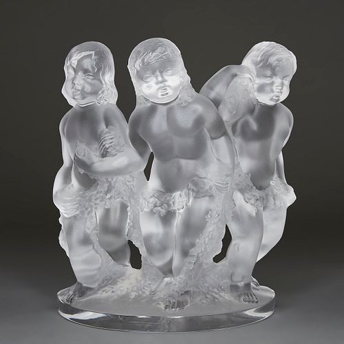 LALIQUE FROSTED CRYSTAL FIGURAL 380aaf