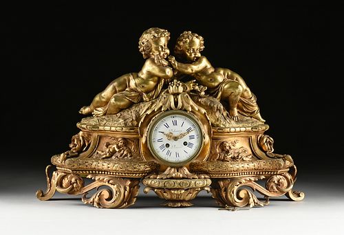 A NAPOLEON III GILT METAL PUTTI 380aff