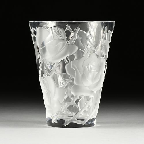 A LALIQUE FROSTED AND POLISHED