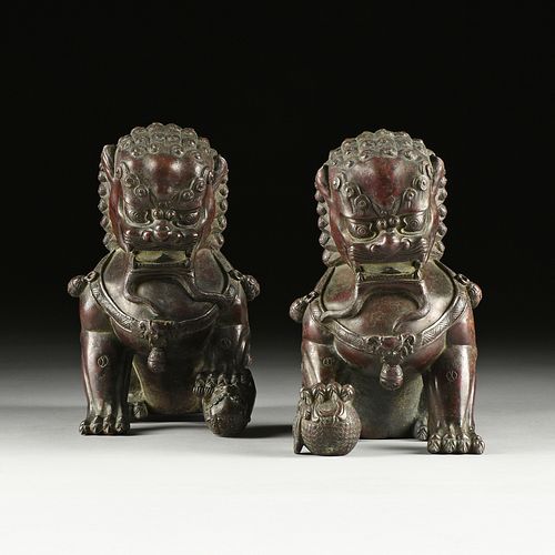 A PAIR OF MING DYNASTY STYLE LACQUERED