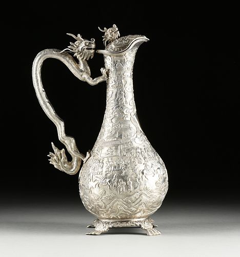 A WANG HING CHINESE EXPORT REPOUSSÉ