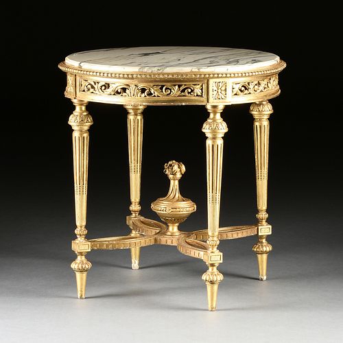 A LOUIS XVI STYLE MARBLE TOPPED 380c34