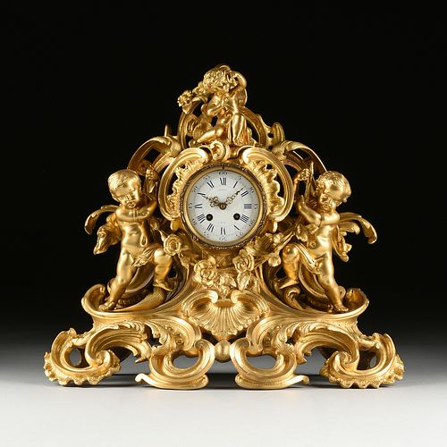 A LOUIS XV STYLE ORMOLU FIGURAL