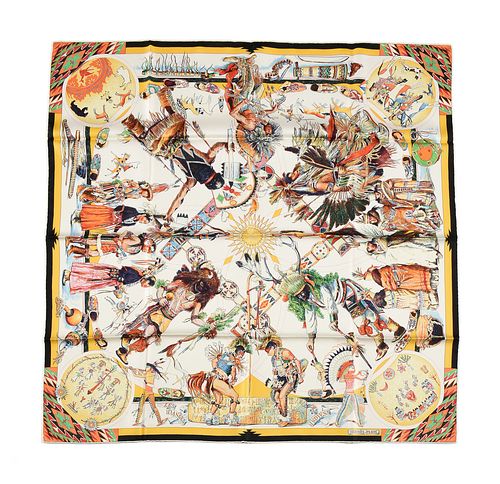 AN HERMÉS CARRÉ SCARF BY KERMIT