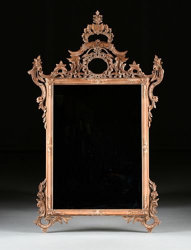 A R GENCE STYLE CARVED WOOD MIRROR  380ef8