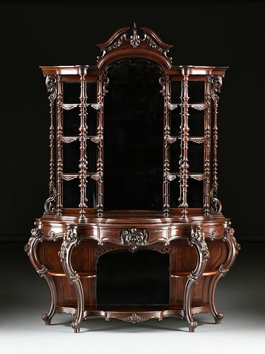 AN AMERICAN ROCOCO REVIVAL ROSEWOOD 380f83