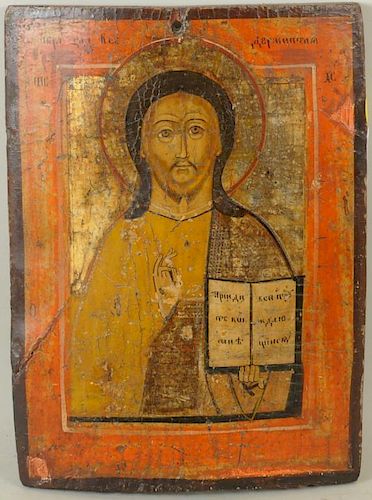 ROMANIAN ICON OF CHRIST WITH THE