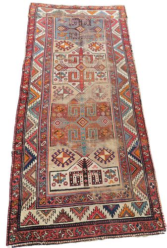 ANTIQUE CAUCASIAN RUNNER CARPETAntique