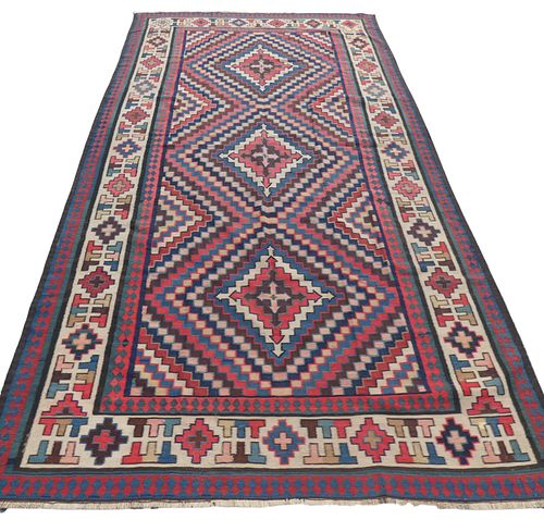 OLD KILIM GEOMETRIC RUGColorful