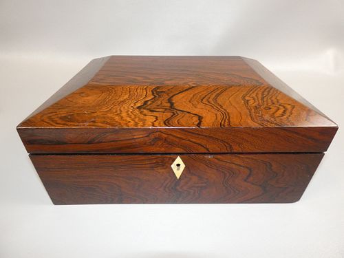 ANTIQUE ROSEWOOD SEWING BOXMid 383701