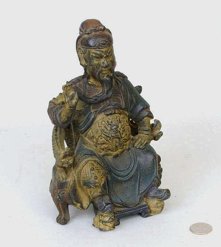 CHINESE PARCEL GILT BRONZE SEATED 383744