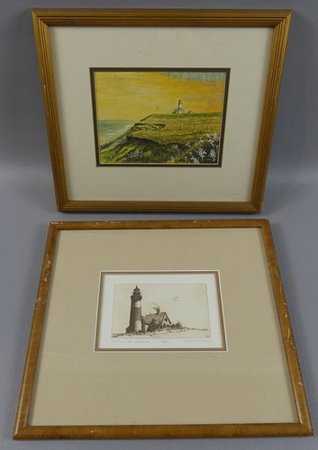 2 FRAMED SANKATY LIGHTHOUSE PICTURESLot 383743