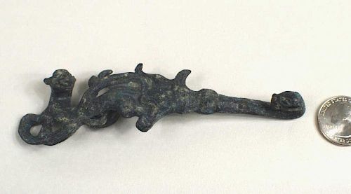 POSSIBLY HAN CHINESE METAL FIGURAL