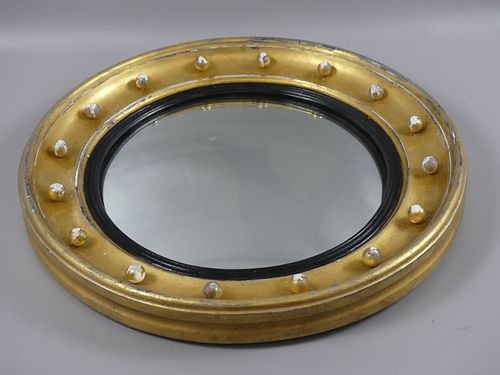 OLD CONVEX WALL MIRROROld round
