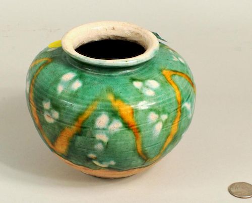 CHINESE SANCAI GLAZED POTChinese