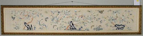 FRAMED CHINESE EMBROIDERED SILK