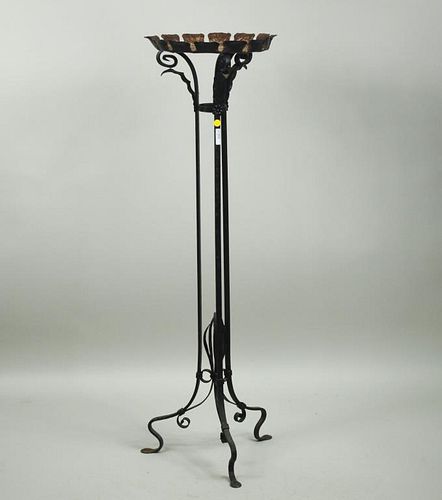 WROUGHT IRON PLANT STANDWrought 3837e6