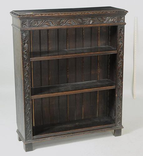 ENGLISH CARVED OAK JACOBEAN STYLE 3837fb