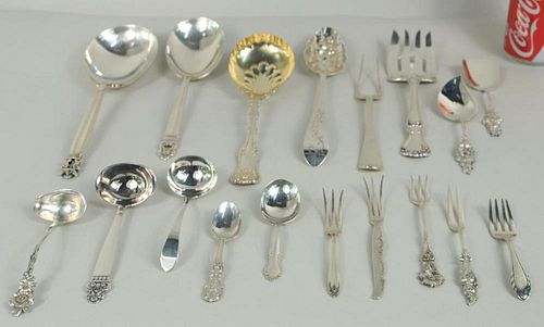 GROUP SEVENTEEN STERLING SILVER SERVING