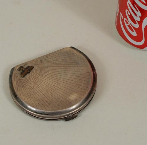 SOVIET SILVER POWDER BOXSoviet