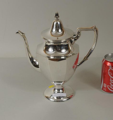 STERLING SILVER COFFEE POT, FRED HIRSCH