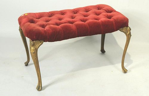 ART DECO BENCH WITH METAL FIGURAL 383884